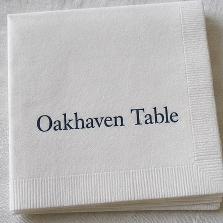 Custom dinner napkins for small business