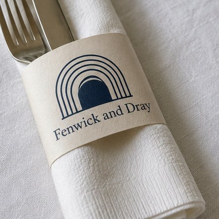Dinner napkins with logo printing