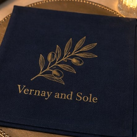 Foil Stamped Dinner Napkins